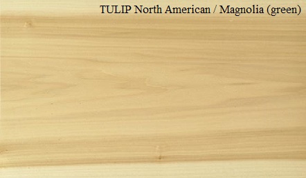 Tulip/Magnolia Green Crown Cut Wood Veneer